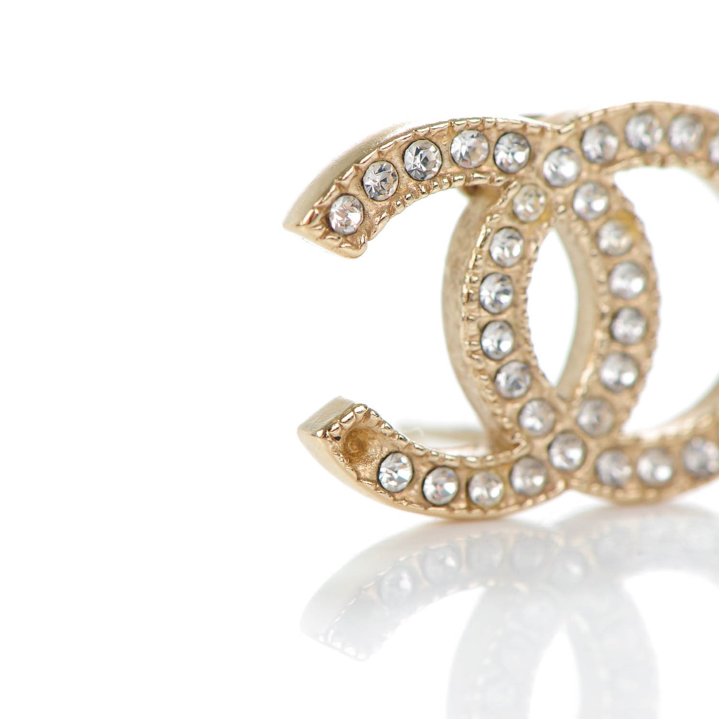 Crystal CC Earrings Gold