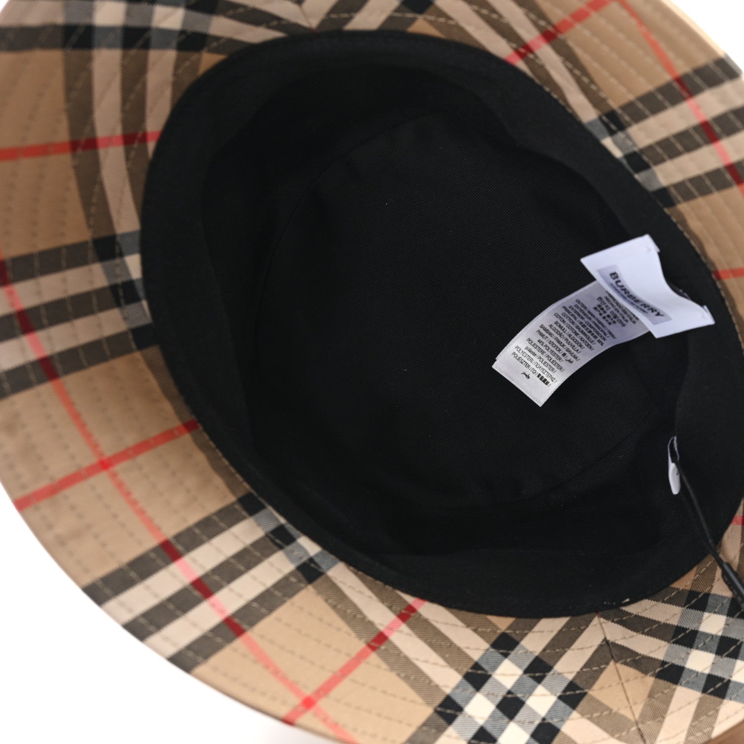 Burberry Technical Cotton Vintage Check Bucket Hat L Archive Beige 7 of 8