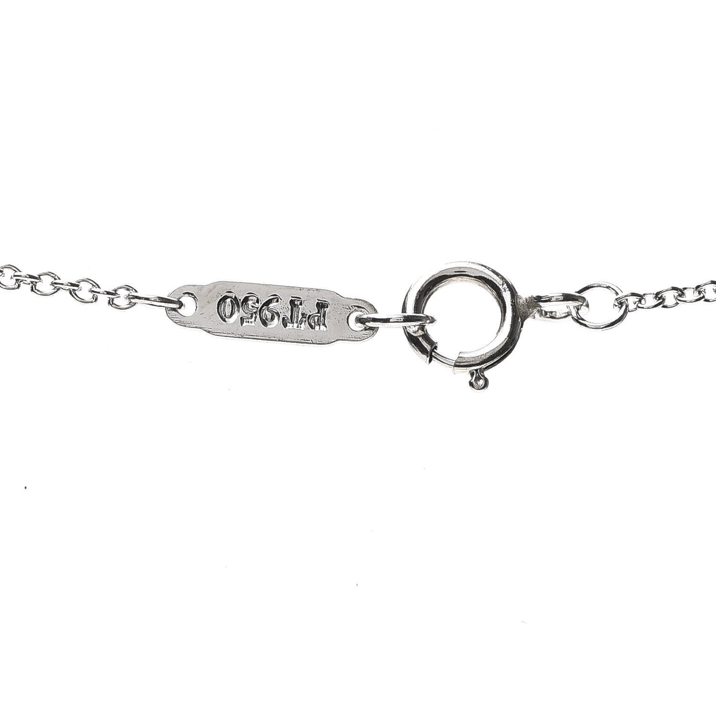 Platinum Diamond Mini Bow Pendant Necklace