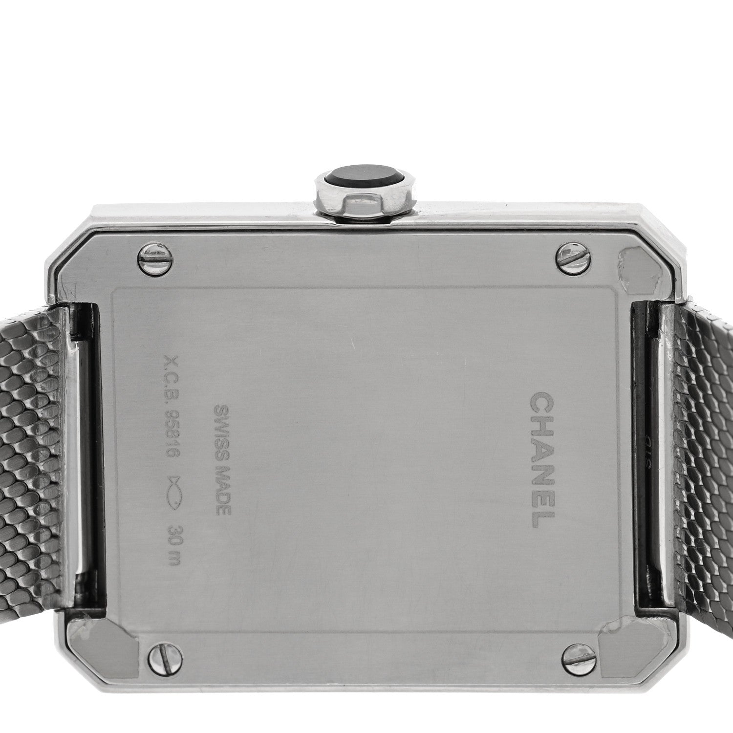 Chanel Stainless Steel 26mm Boy-friend Tweed Quartz Watch Black 4 of 6