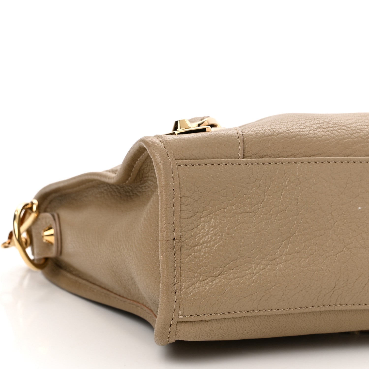 Balenciaga Chevre Gold Metallic Edge Hardware S City Beige Latte 8 of 9