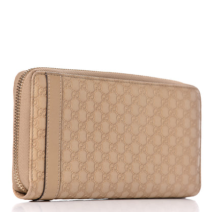 Gucci Microguccissima Nice Zip Around Wallet Cream 3 of 9