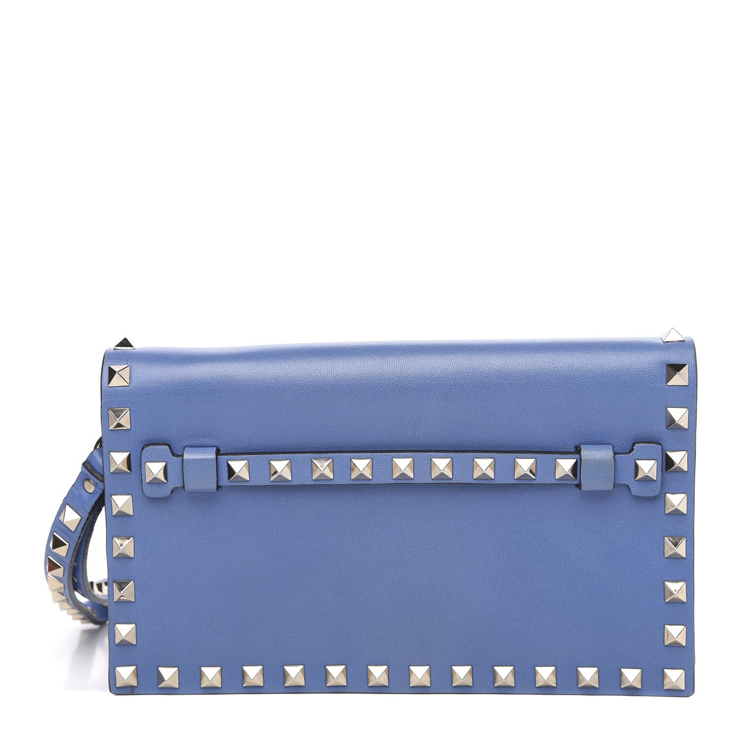 Valentino Garavani Nappa Small Rockstud Wristlet Clutch Light Sapphire 1 of 11