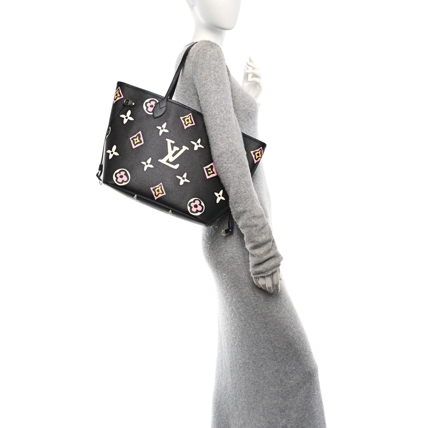 Louis Vuitton Monogram Giant Wild at Heart Neverfull MM Black 2 of 11