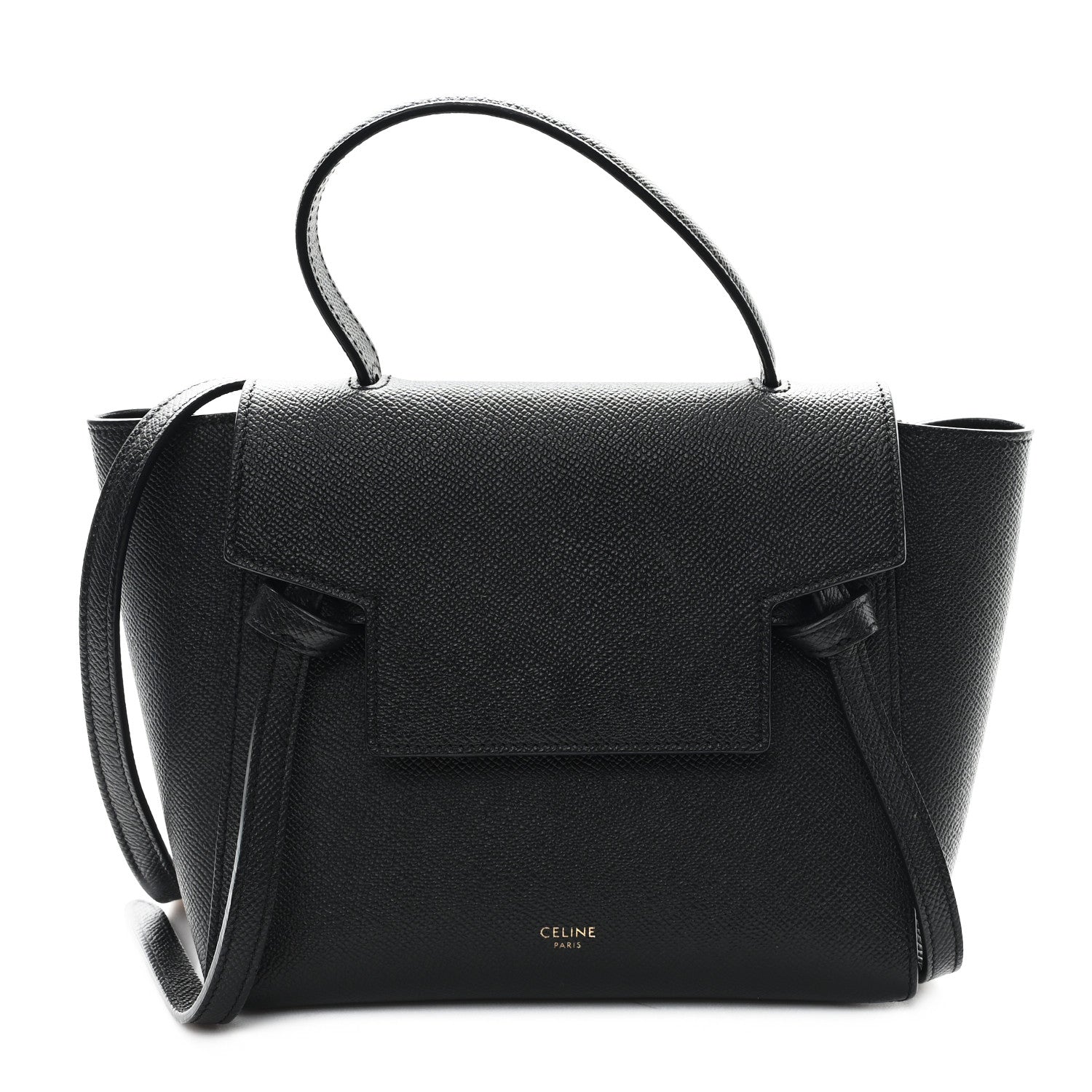 Celine Grained Calfskin Nano Belt Bag Black 1 of 10