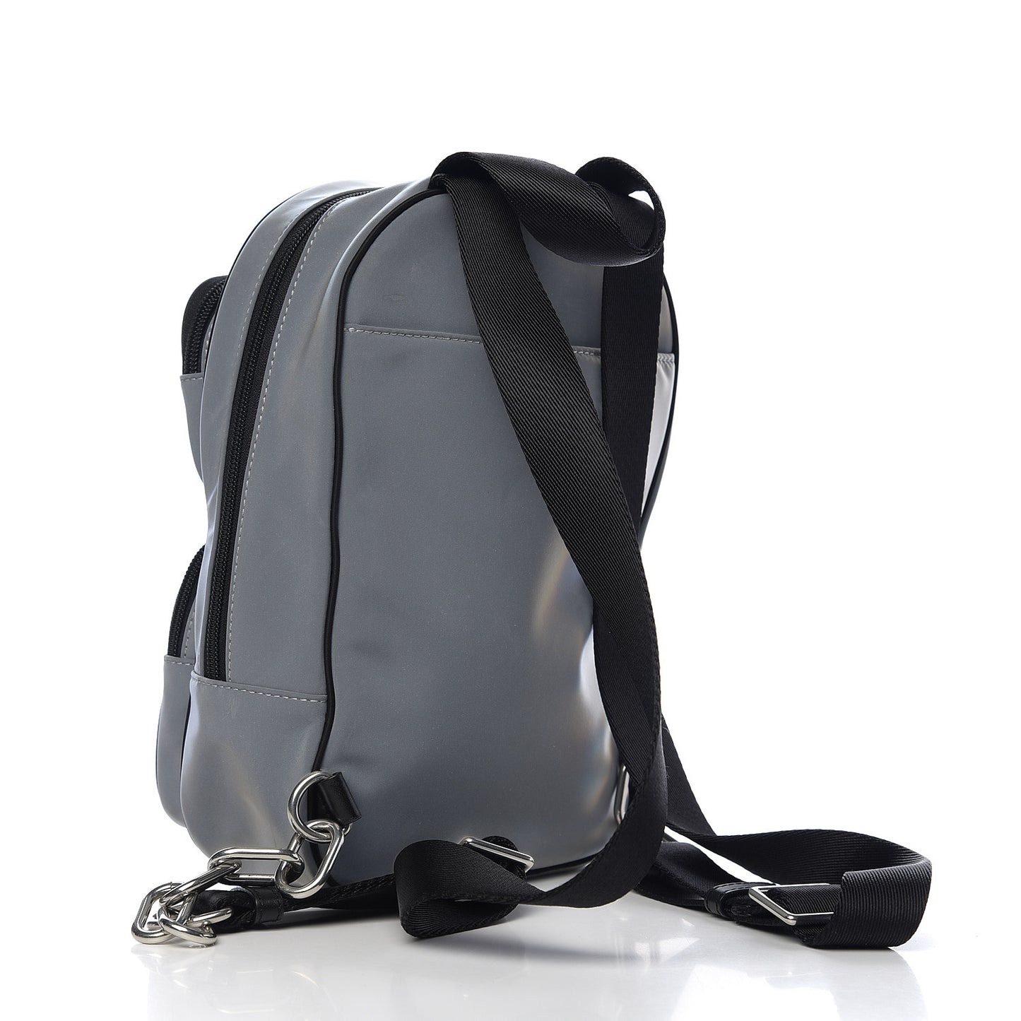 Nylon Medium Attica Soft Backpack Reflective Silver