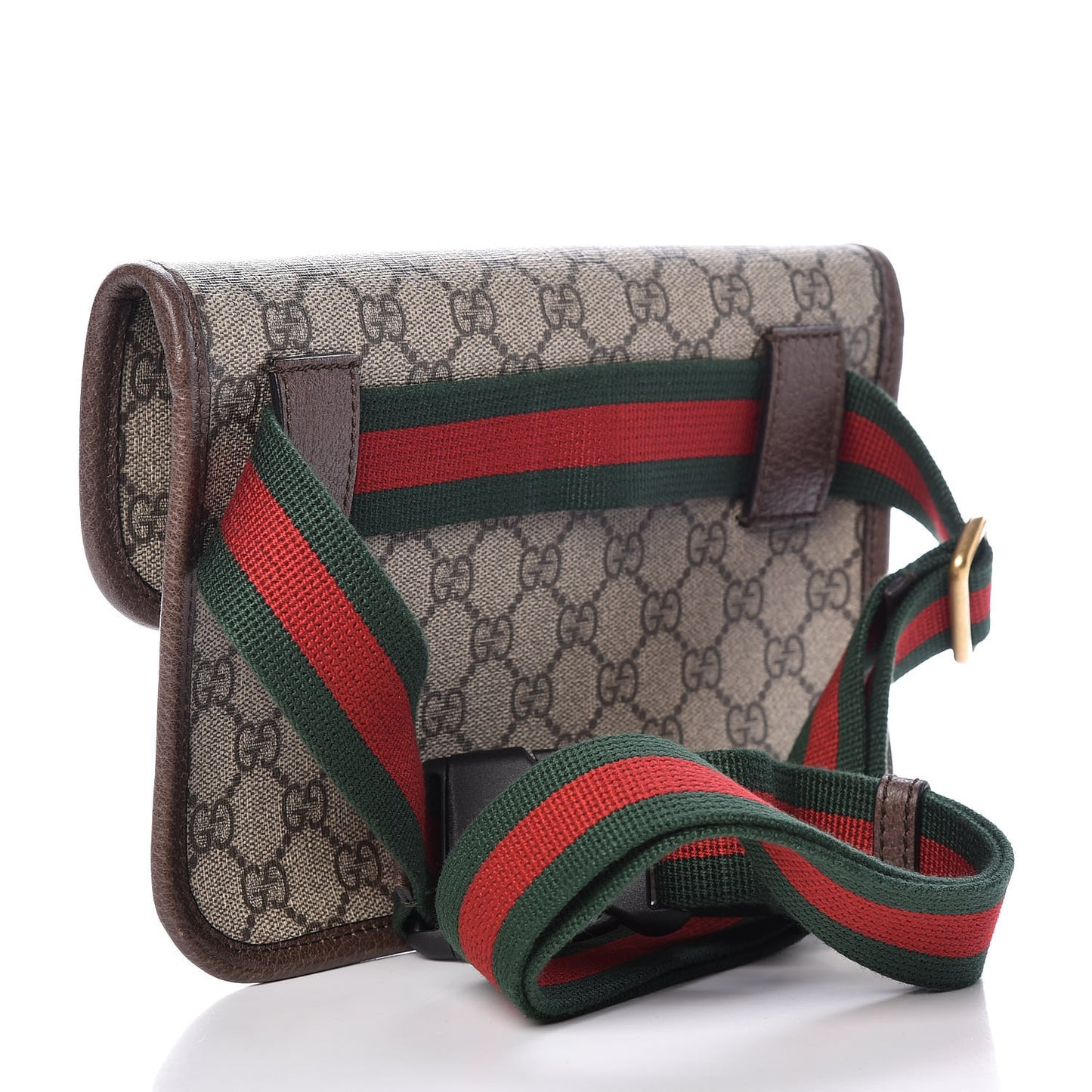 GG Supreme Monogram Neo Vintage Web Belt Bag Brown