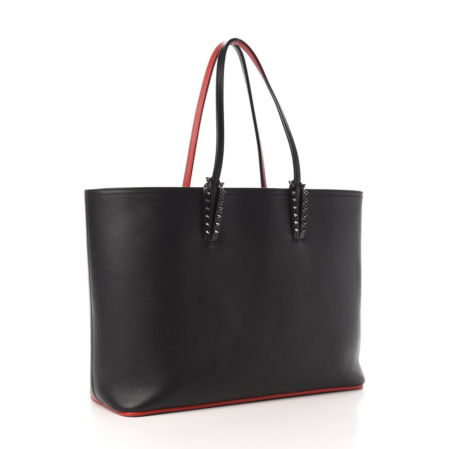 Calfskin Spikes East West Cabata Tote Black