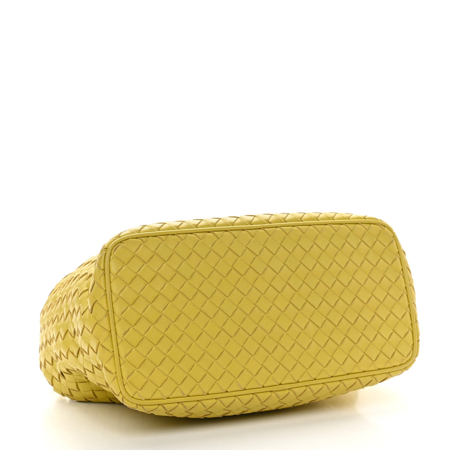 Nappa Intrecciato Small Shoulder Bag Chartreuse