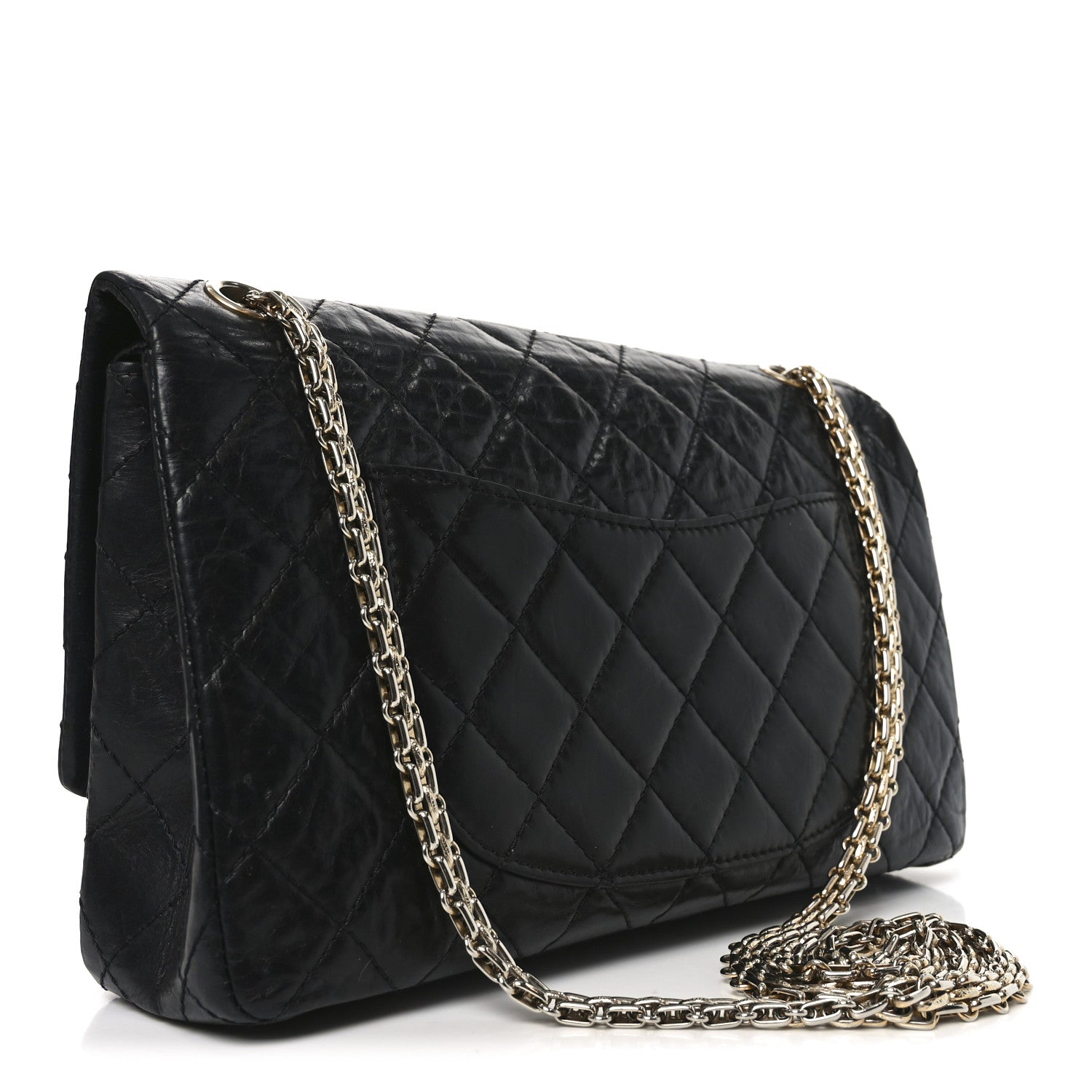 Chanel Aged Calfskin Quilted 50th Anniversary 2.55 Reissue 226 Black 3 of 11