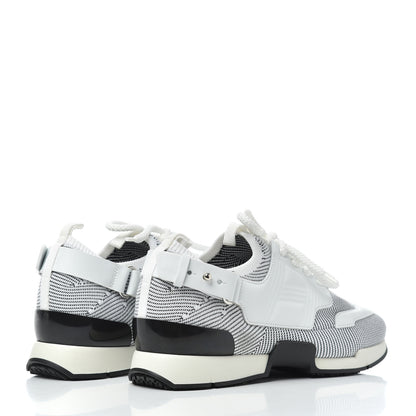 Hermes Calfskin Womens Athlete Sneakers 38.5 White Multicolor 4 of 8