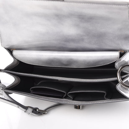 Prada Spazzolato Sound Shoulder Bag Grigio 7 of 9