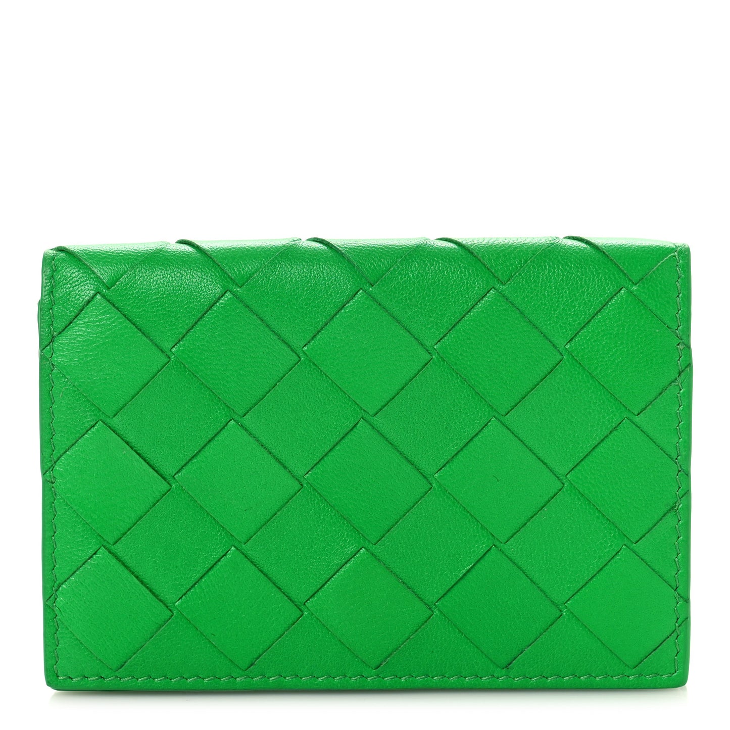 Nappa Intrecciato Card Holder Parakeet