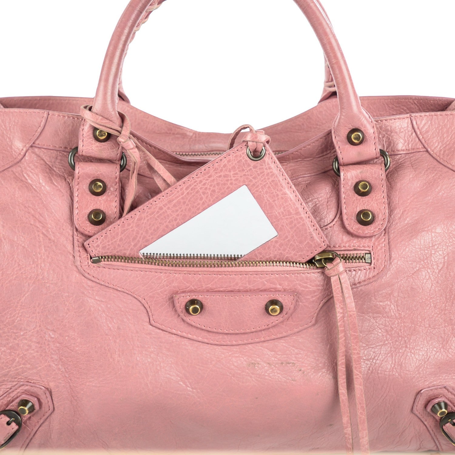Balenciaga Agneau Classic Hardware City Rose Bruyere 12 of 13