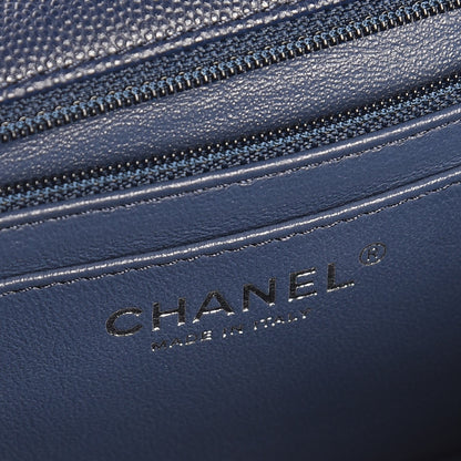 Chanel Caviar Quilted Mini Rectangular Flap Navy 6 of 8