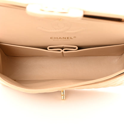Chanel Caviar Quilted Medium Double Flap Beige 5 of 13