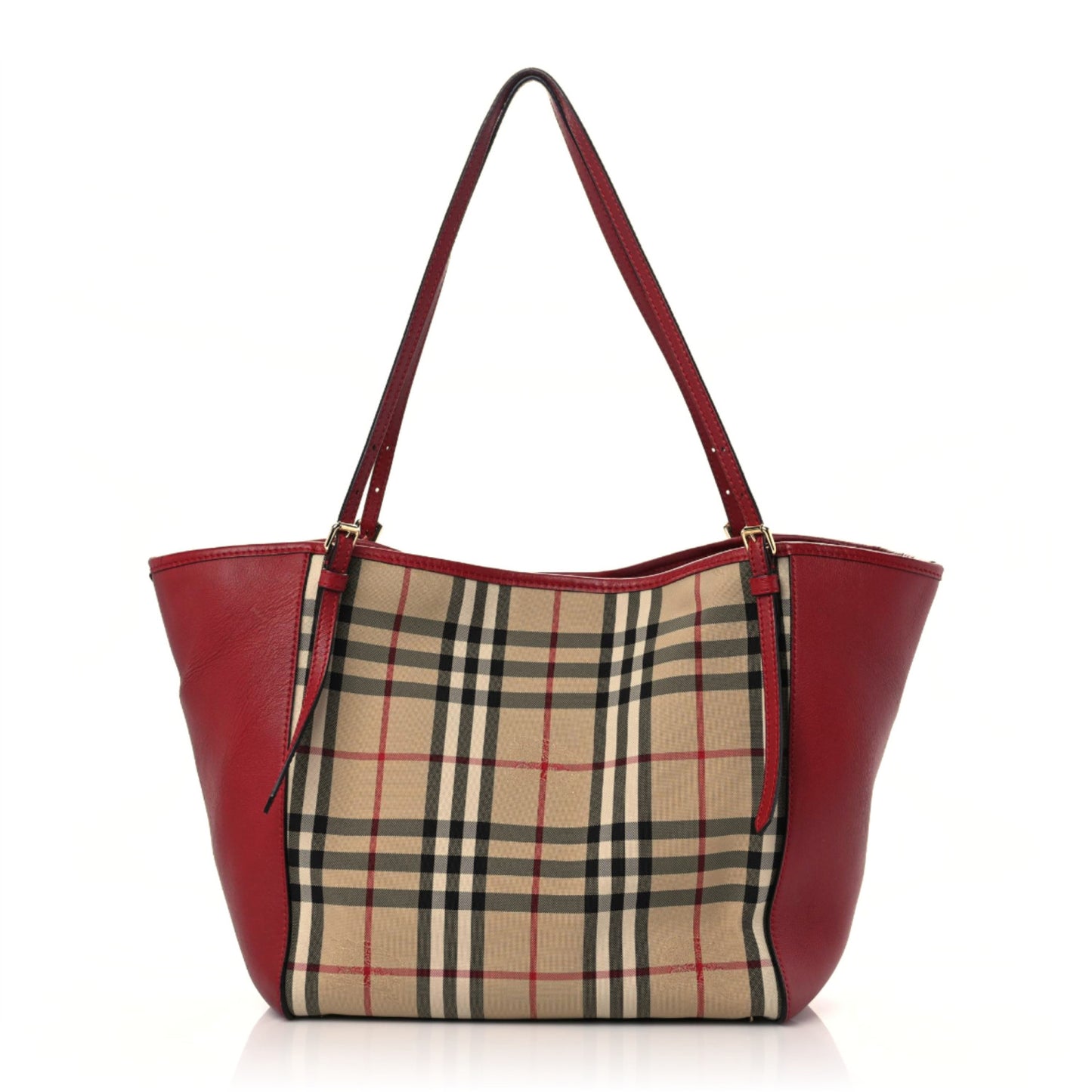 Horseferry Check Small Canterbury Tote Honey Parade Red