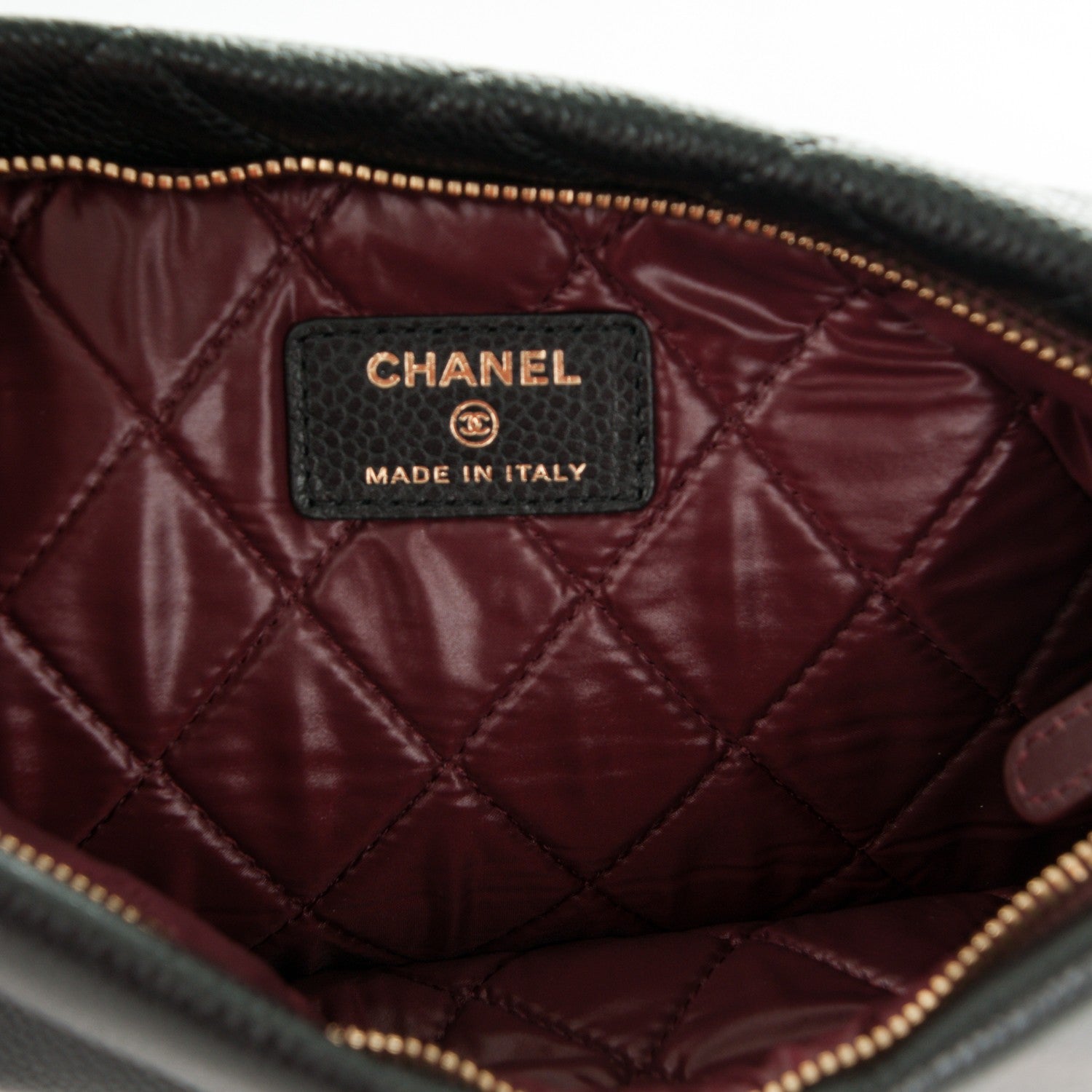 Chanel Caviar Quilted CC Beauty Clutch Black 7 of 8