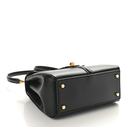Celine Satinated Calfskin Small 16 Top Handle Bag Black 4 of 9