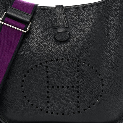 Hermes Taurillon Clemence Amazone Evelyne III GM Bleu Obscur Ultraviolet 8 of 11