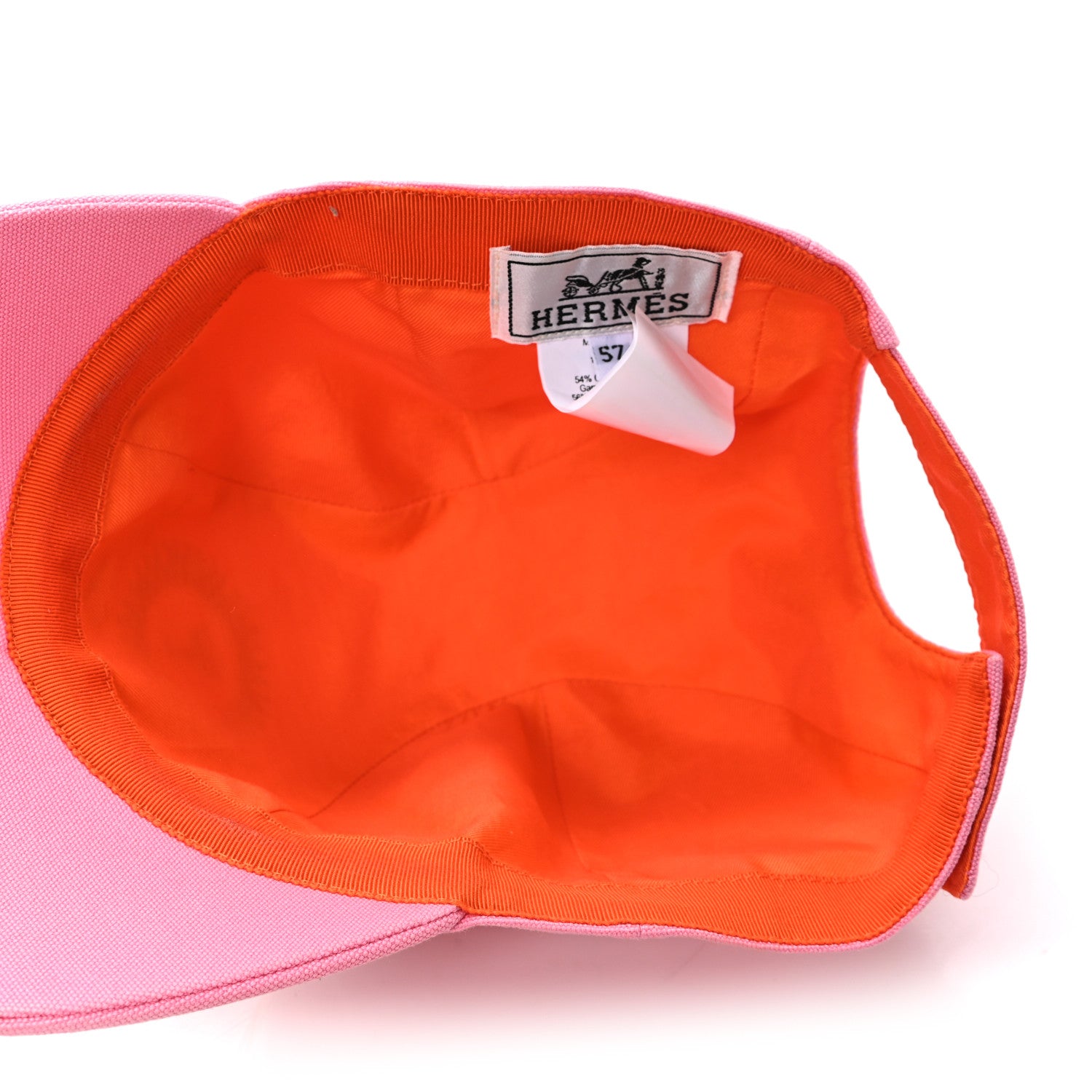 Hermes Cotton Davis Sunshine Hat 57 Rose 7 of 8