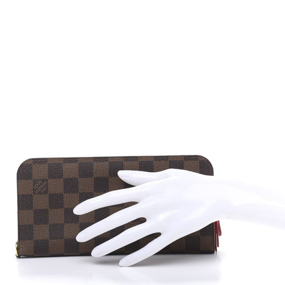 Louis Vuitton Damier Ebene Insolite Wallet Red 2 of 8