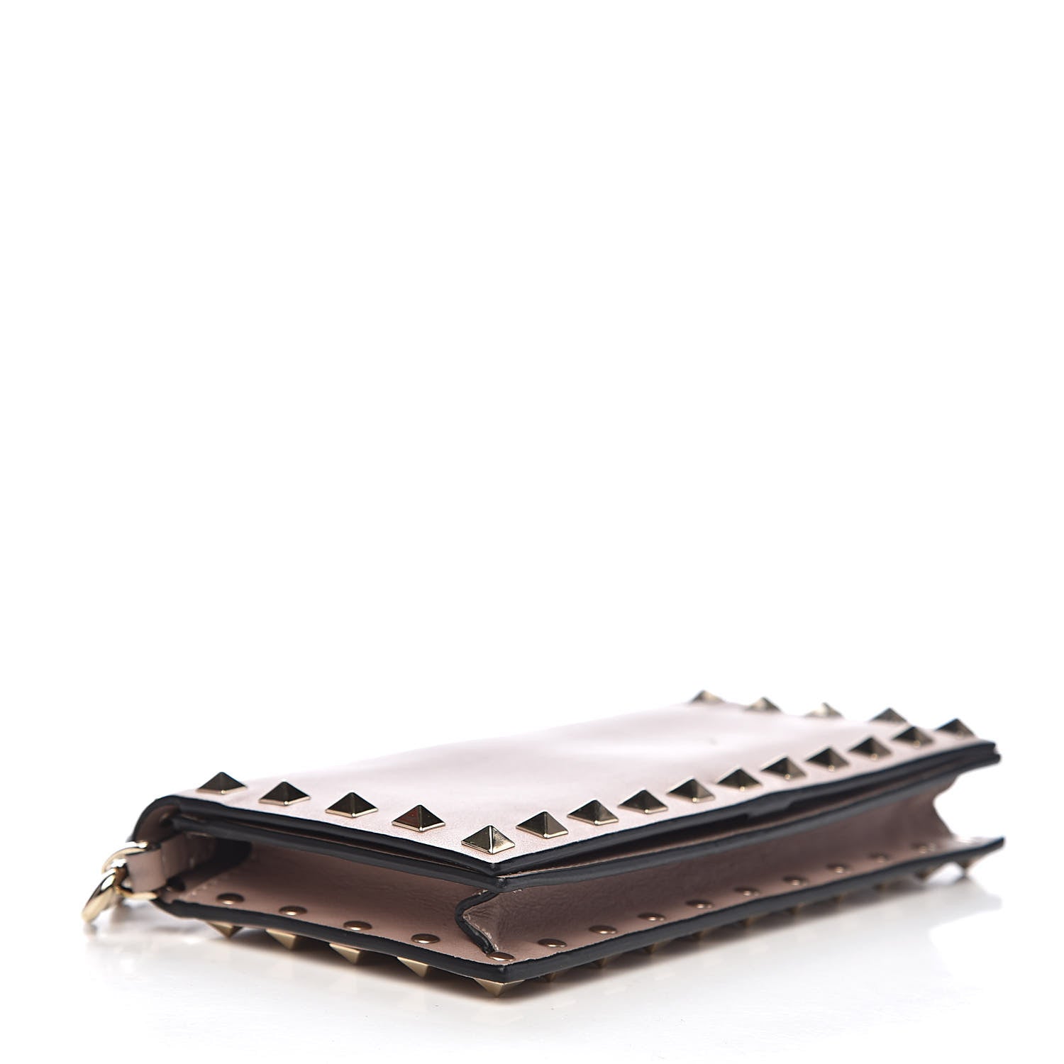 Valentino Garavani Calfskin Rockstud Wristlet Wallet Poudre 4 of 9