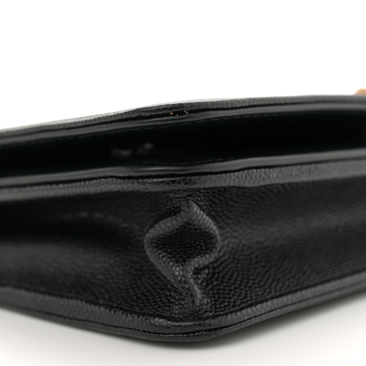 Chanel Caviar Quilted Boy Wallet On Chain WOC Black 9 of 12