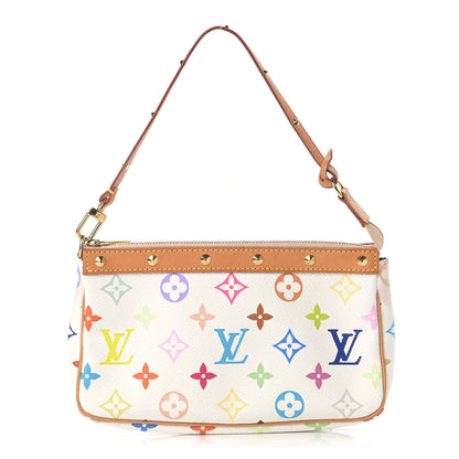 Louis Vuitton Monogram Multicolor Pochette Accessories White 1 of 12