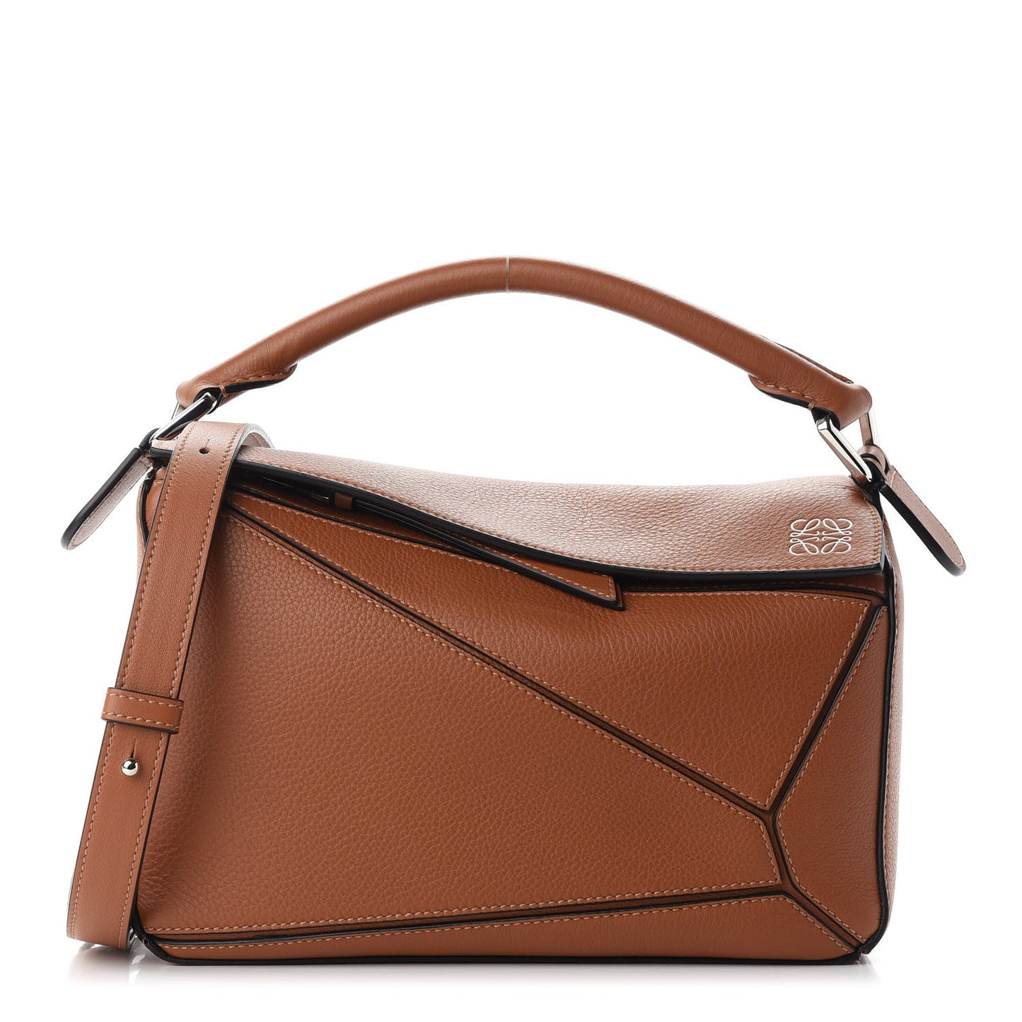 Calfskin Small Puzzle Bag Tan