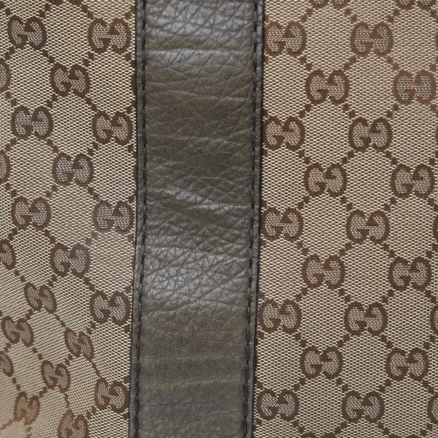 Gucci Monogram Medium Bamboo Bar Tote Olive 14 of 16