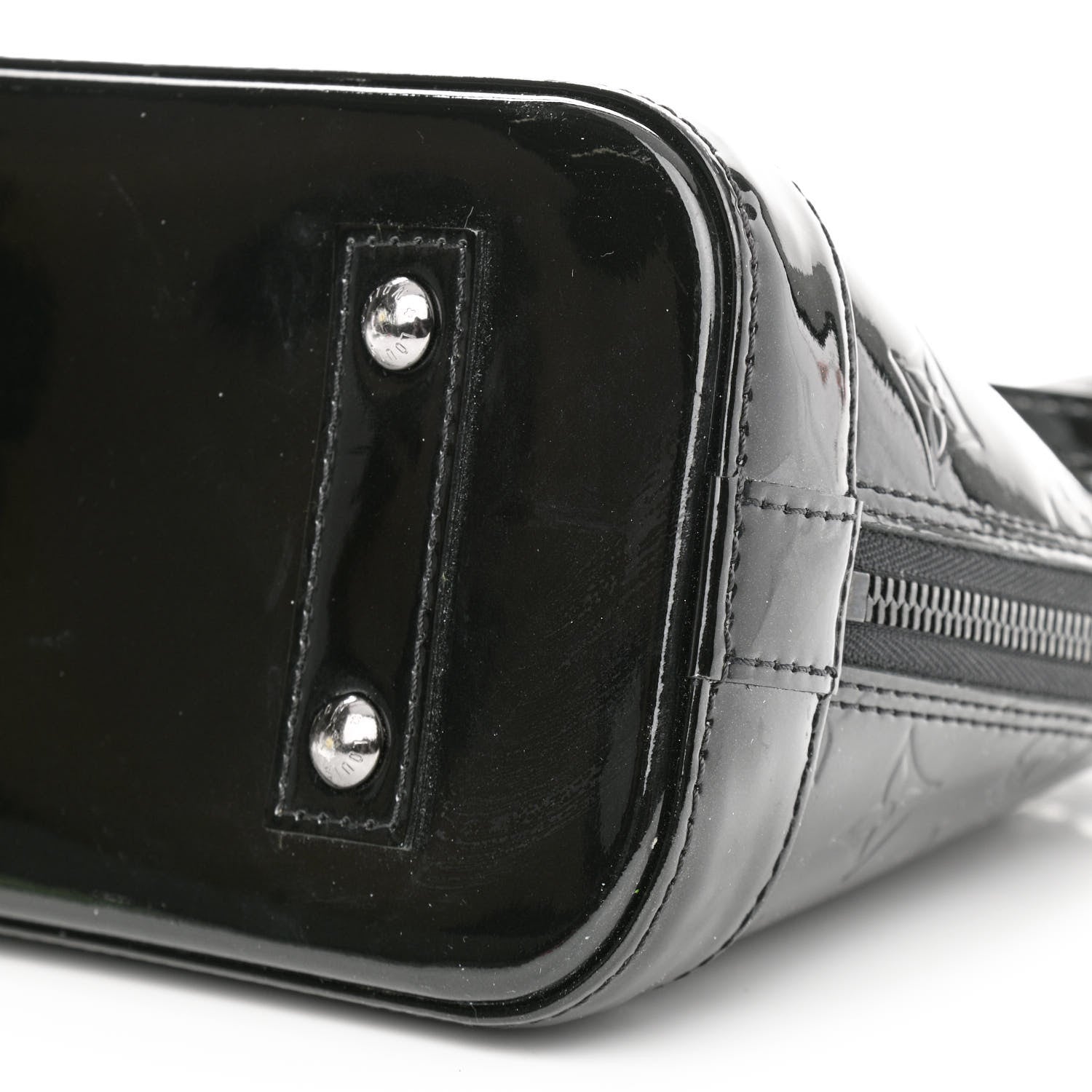 Louis Vuitton Vernis Alma BB Noir Magnetique 10 of 12