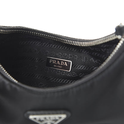 Prada Nylon Re-Edition 2005 Shoulder Bag Black 8 of 10