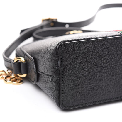 Gucci Calfskin GG Web Small Ophidia Dome Shoulder Bag Black 7 of 8
