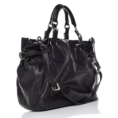 Prada Soft Calf Tote Black 3 of 11