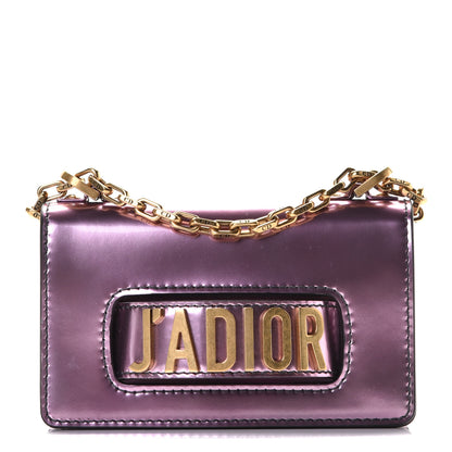 Christian Dior Metallic Calfskin J'Adior Mini Chain Flap Bag Pink 1 of 6