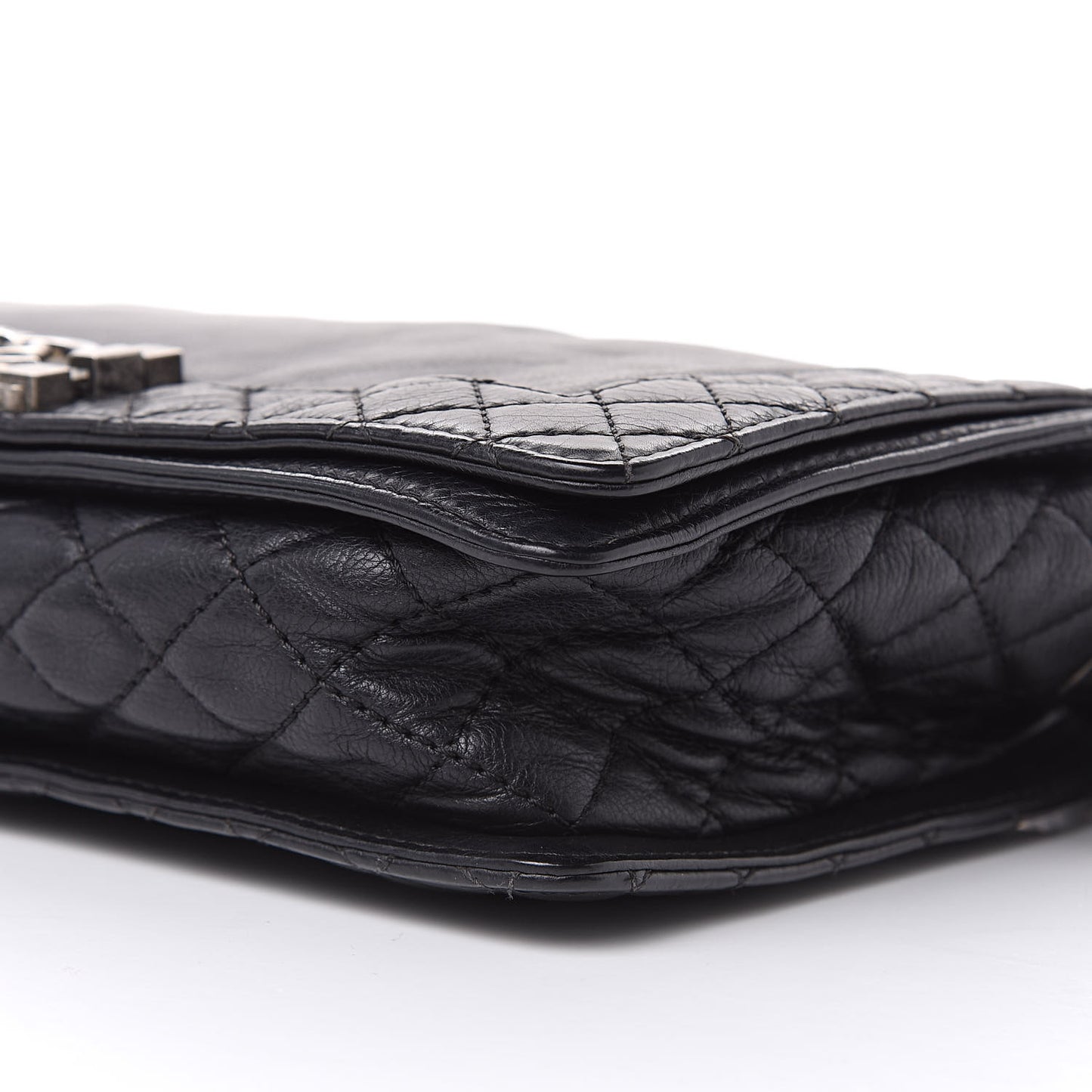 Calfskin New Medium Boy Reverso Flap Black