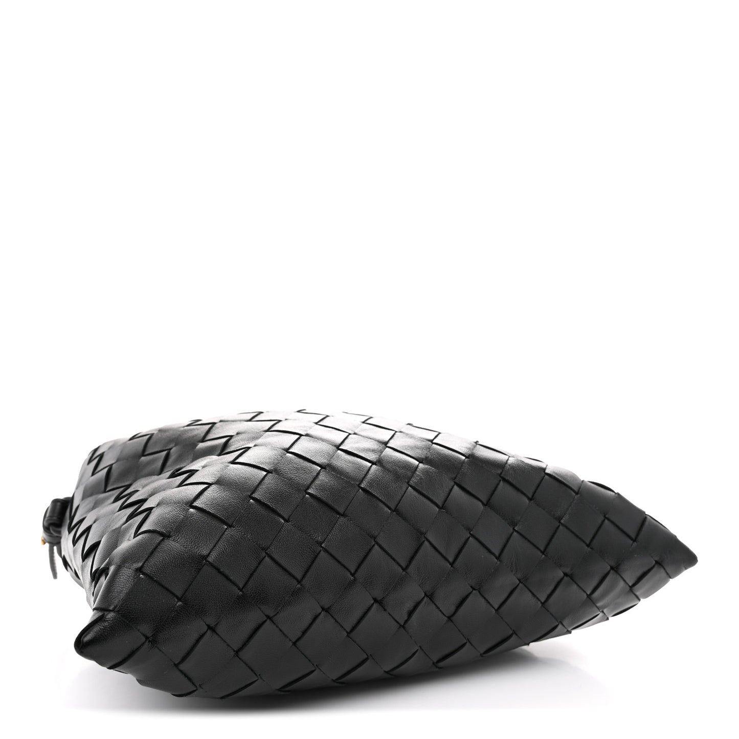 Calfskin Intrecciato Mini Hop Black