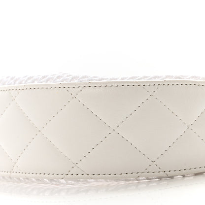 Chanel Mesh Shiny Lambskin Chain Hobo White 11 of 14