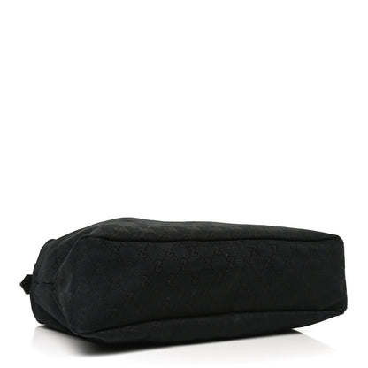 Gucci Monogram Medium Horsebit Chain Hobo Black 4 of 13