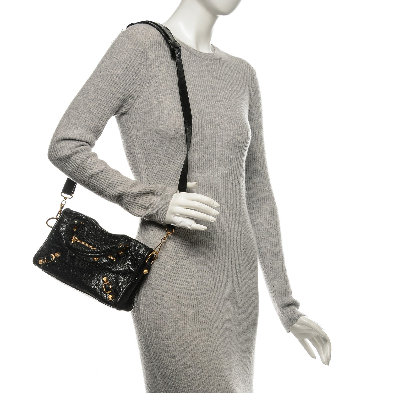 Balenciaga Agneau Giant 12 Gold Hardware Mini City Black 2 of 6