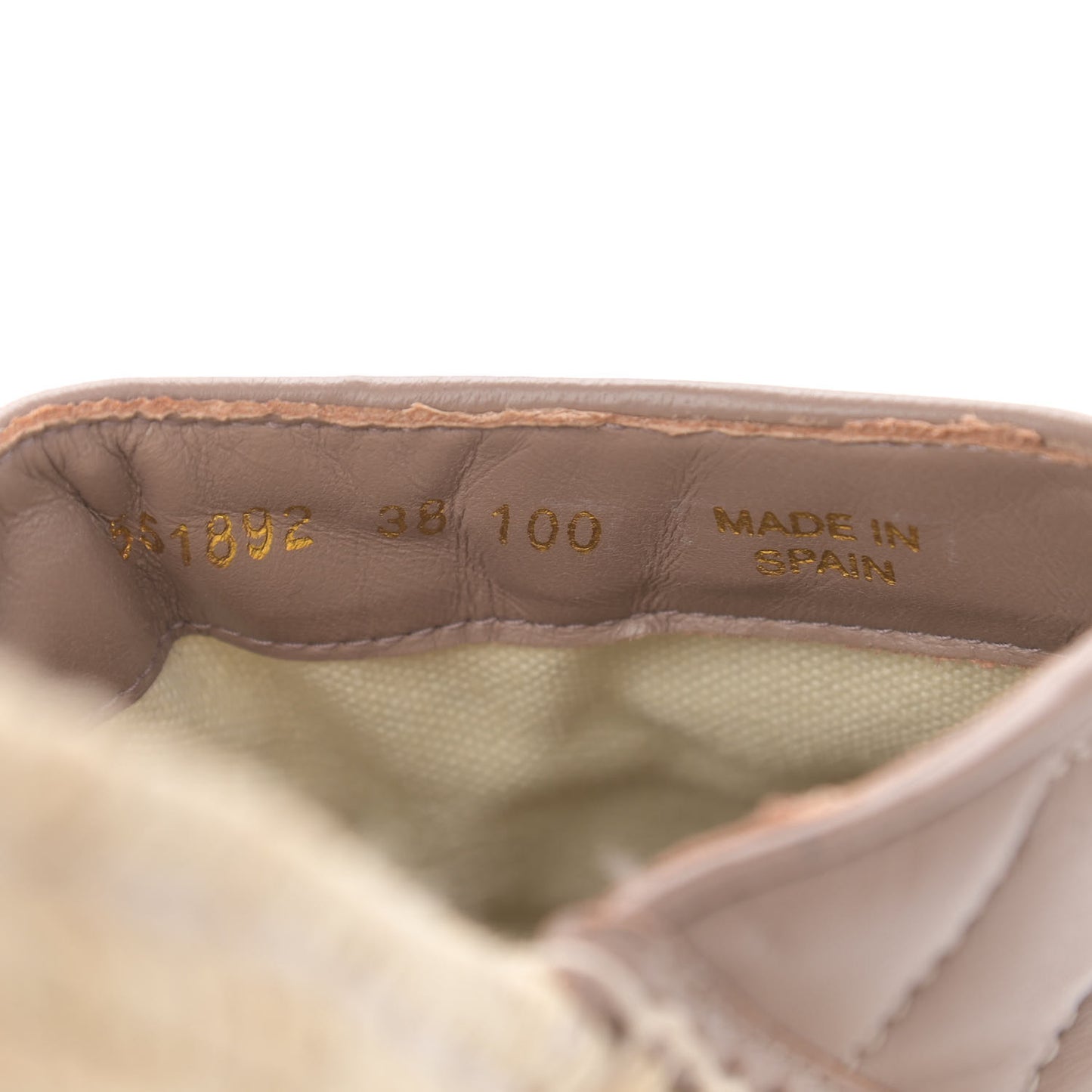Nappa Matelasse GG Marmont Espadrille Slippers 38 Porcelain Rose