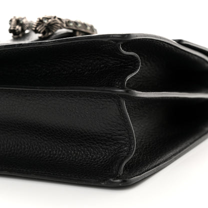 Gucci Dollar Calfskin Crystal Web Medium Dionysus Bamboo Top Handle Bag Black Black Diamond 10 of 10