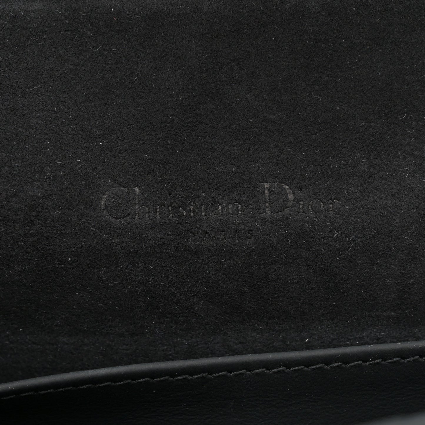 Ultra Matte Calfskin Cannage Lady Dior Clutch Black