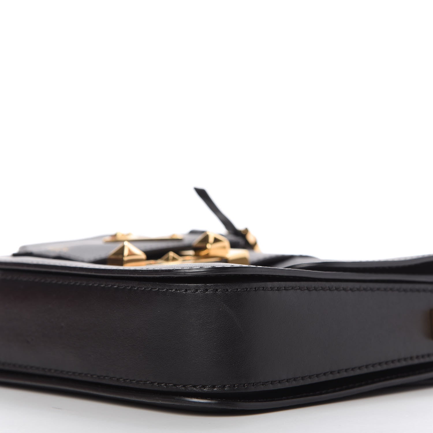 Valentino Garavani Grained Calfskin B-Rockstud Flap Black 7 of 10