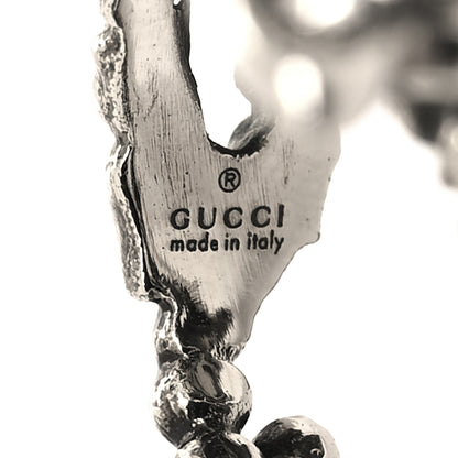 Gucci Metal Crystal Butterfly Studded Ring Silver 4 of 5