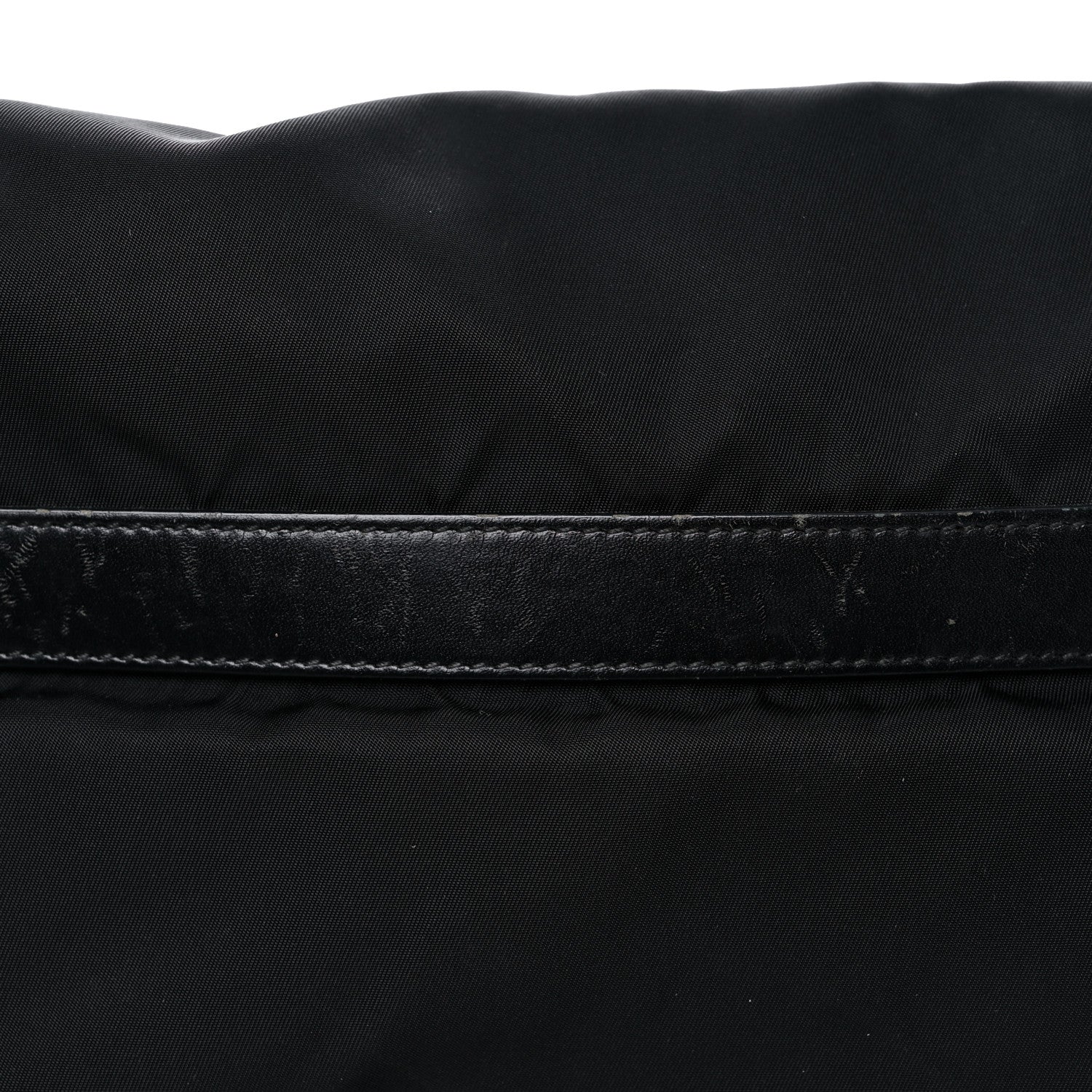 Prada Tessuto Nylon Saffiano Messenger Bag Black 12 of 17