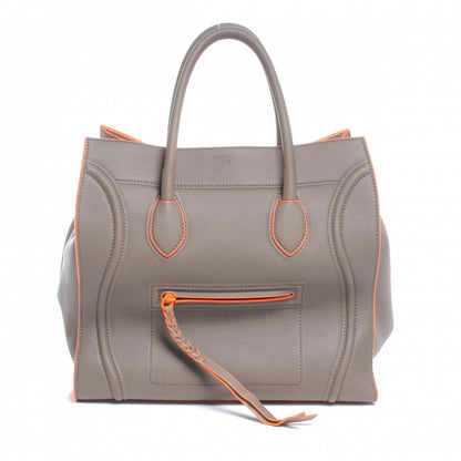 Celine Smooth Calfskin Large Phantom Luggage Grey Orange 1 of 9