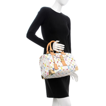 Louis Vuitton Monogram Multicolor Speedy 30 White 2 of 7