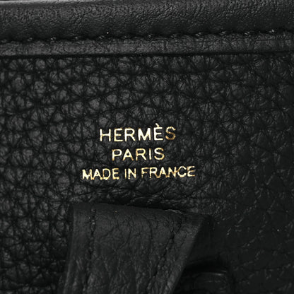 Hermes Taurillon Clemence Evelyne TPM Black 6 of 12